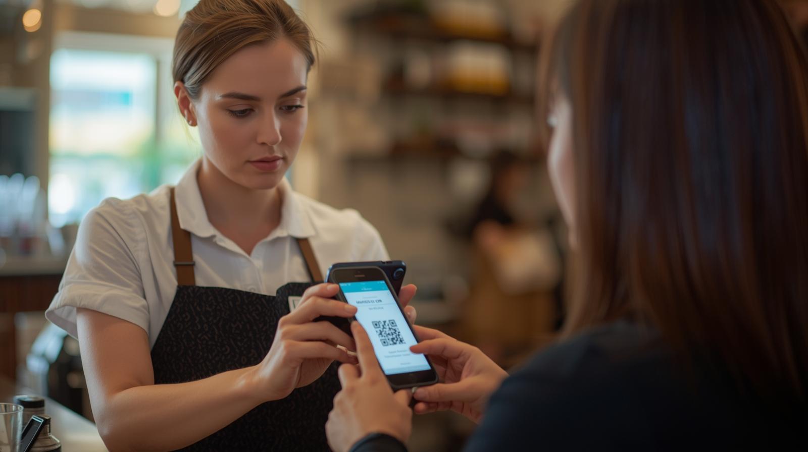 Fidely en acción - Comercio usando la app